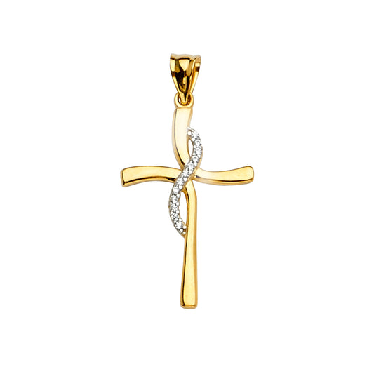 Cross Pendants - 14K GOLD - PT2215