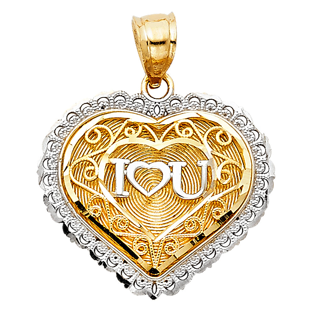 Assorted Heart Pendants - 14K GOLD - PT422