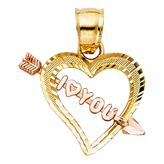 Assorted Heart Pendants - 14K GOLD - PT438