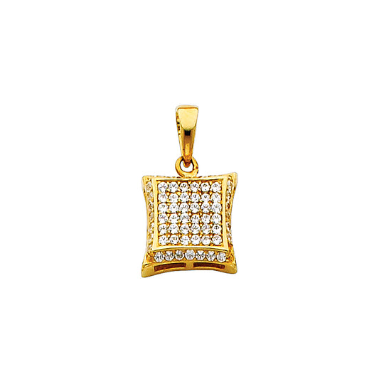CZ Pendant & Earrings Sets - 14K GOLD - PT686, ER314