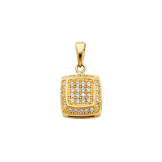 CZ Pendant & Earrings Sets - 14K GOLD - PT687, ER315