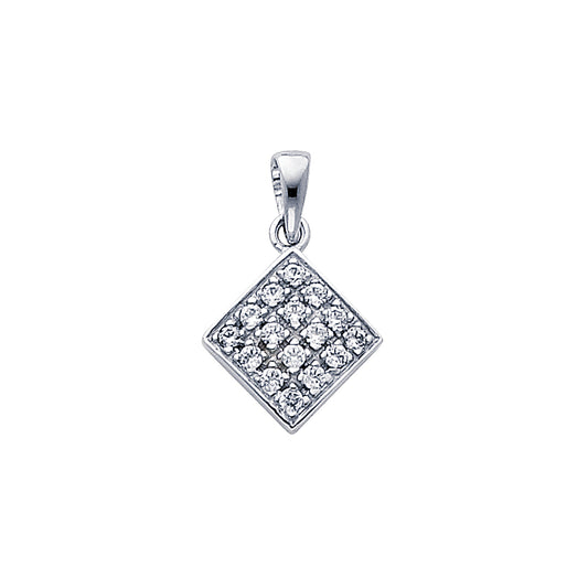 CZ Pendant & Earrings Sets - 14K GOLD - PT692, ER320