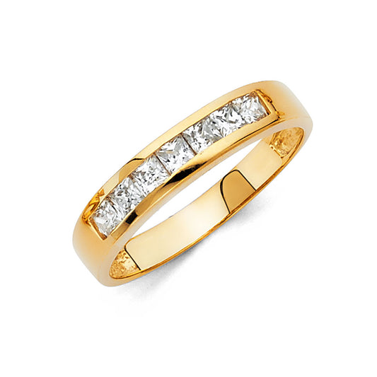 CZ Wedding Trio Sets - 14K - RG1041