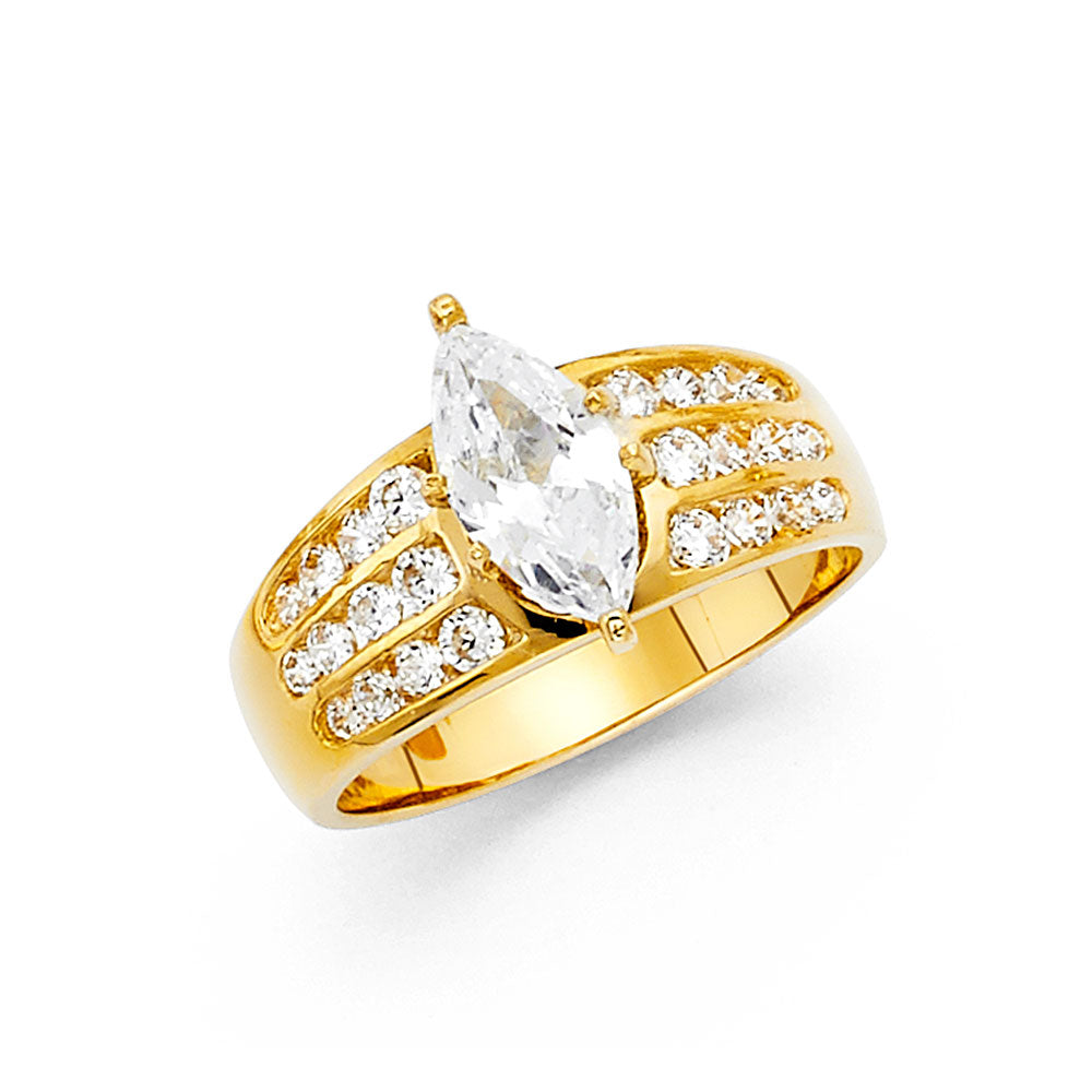 Fancy Rings & CZ Engagement Rings - 14K Gold - RG1315