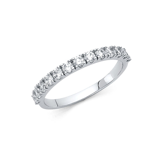 CZ Wedding Bands - 14K Gold - RG1387