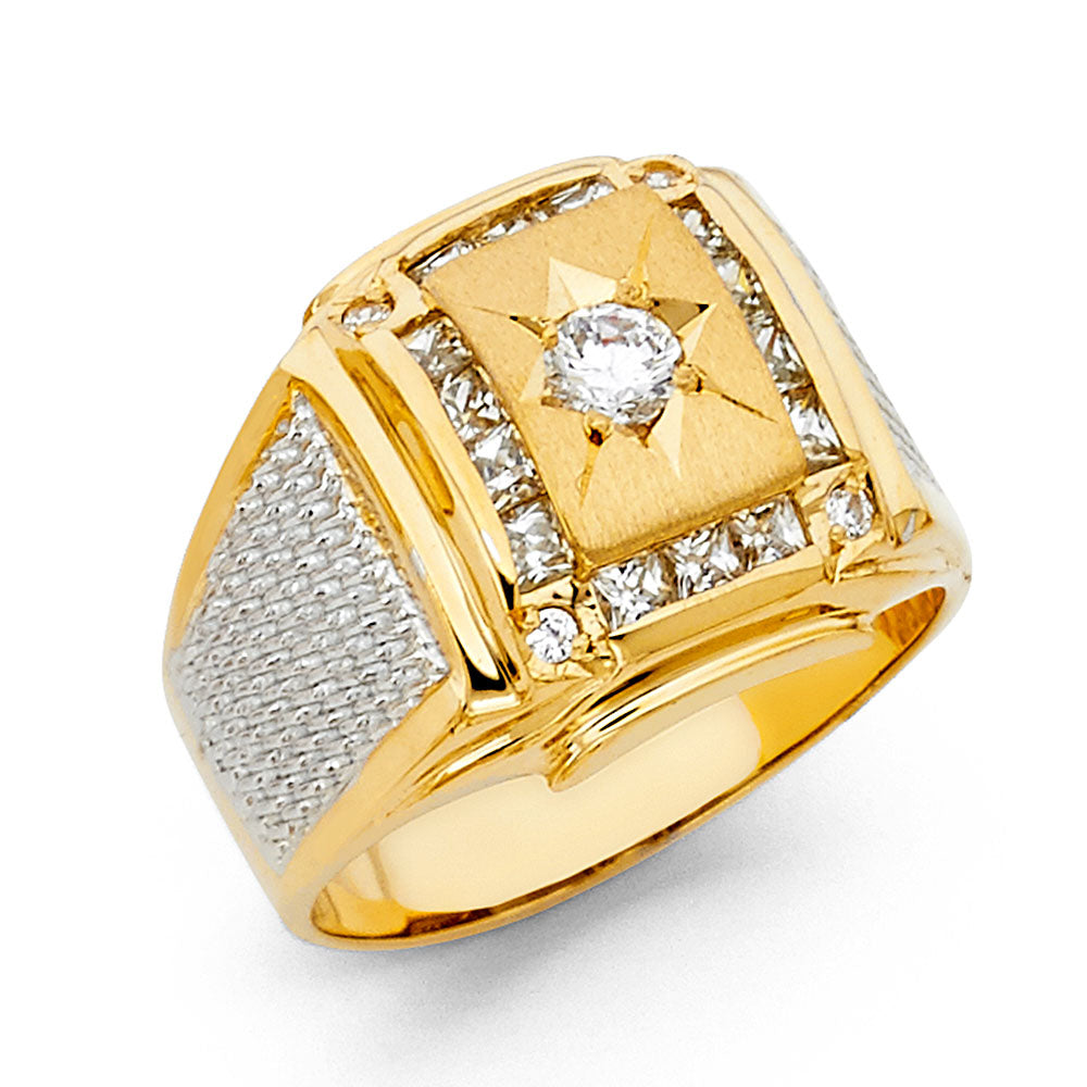 Men’s CZ Rings - 14K Gold - RG1430