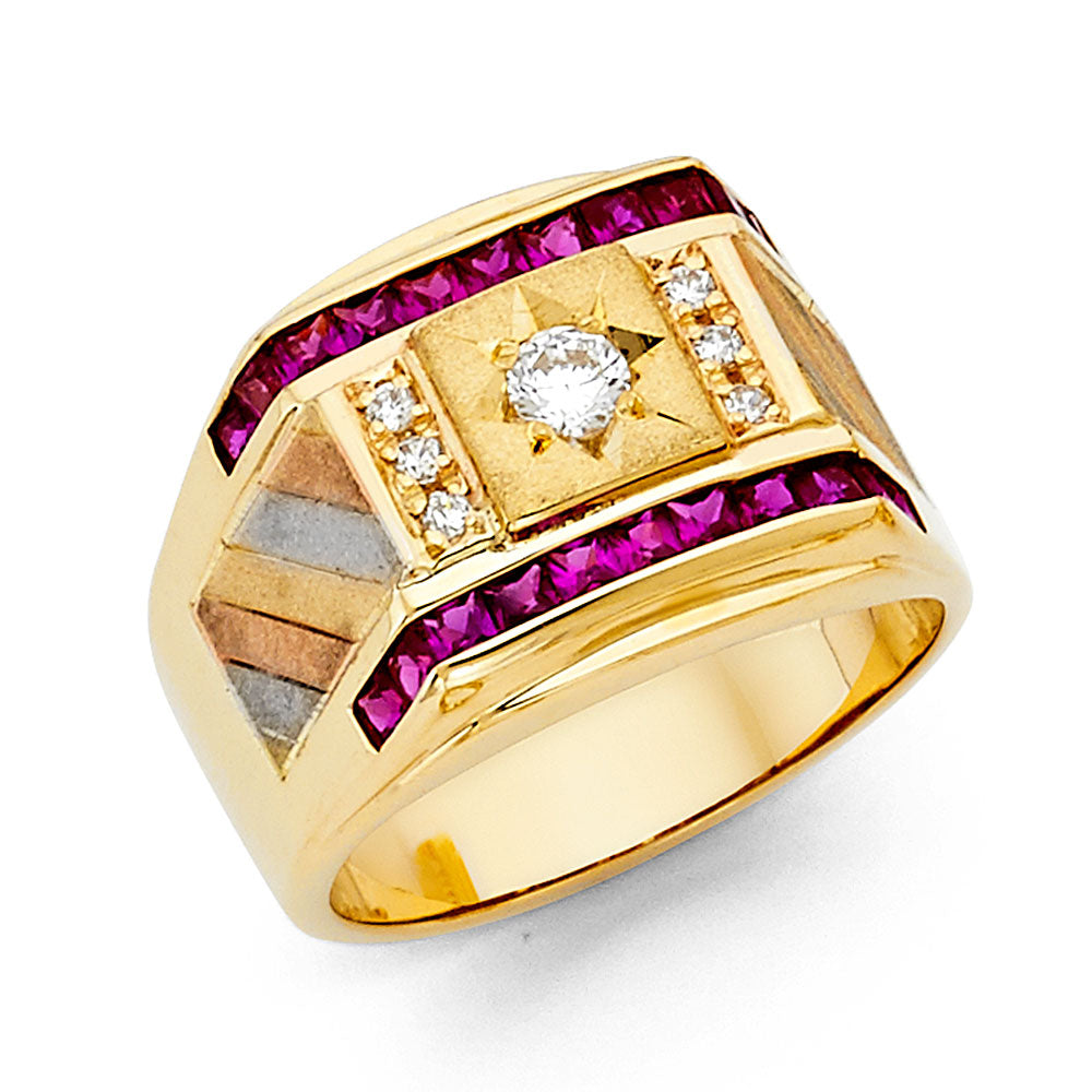 Men’s CZ Rings - 14K Gold - RG1432
