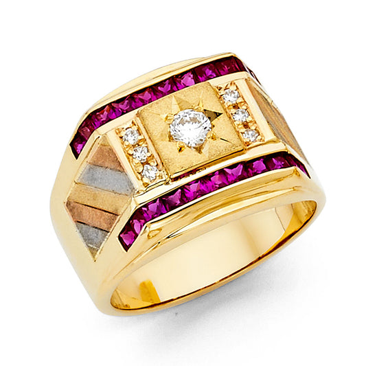 Men’s CZ Rings - 14K Gold - RG1432