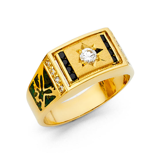 Men’s CZ Rings - 14K Gold - RG1436