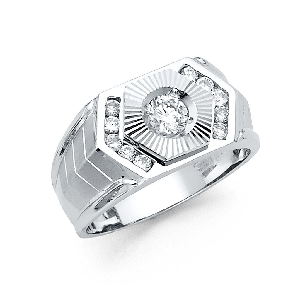Men’s CZ Rings - 14K Gold - RG1449
