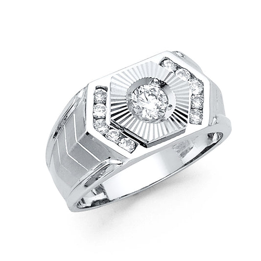Men’s CZ Rings - 14K Gold - RG1449
