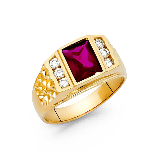 Men’s CZ Rings - 14K Gold - RG1460