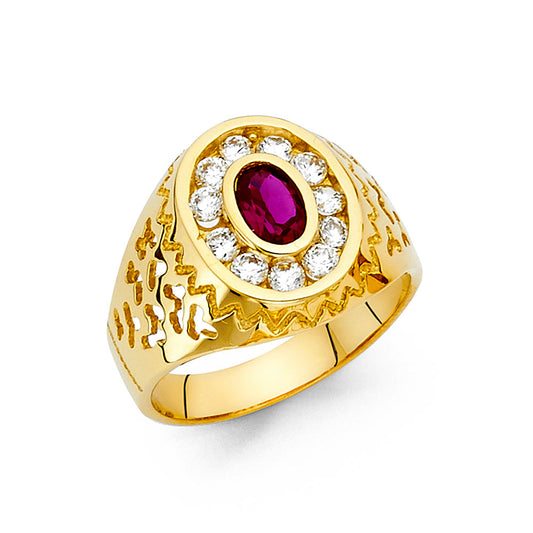 Men’s CZ Rings - 14K Gold - RG1461