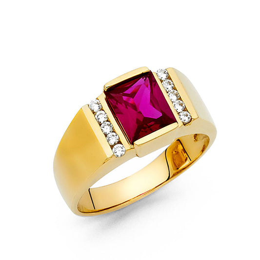 Men’s CZ Rings - 14K Gold - RG1465