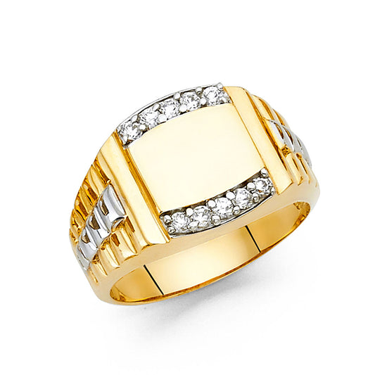 Men’s CZ Rings - 14K Gold - RG1467