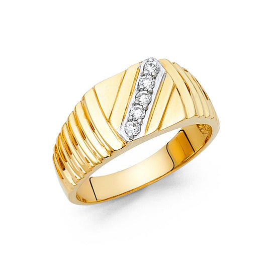 Men’s CZ Rings - 14K Gold - RG1469