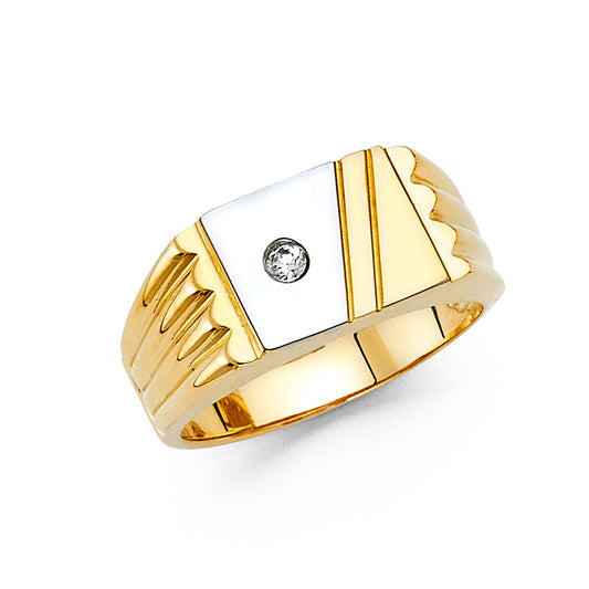 Men’s CZ Rings - 14K Gold - RG1471