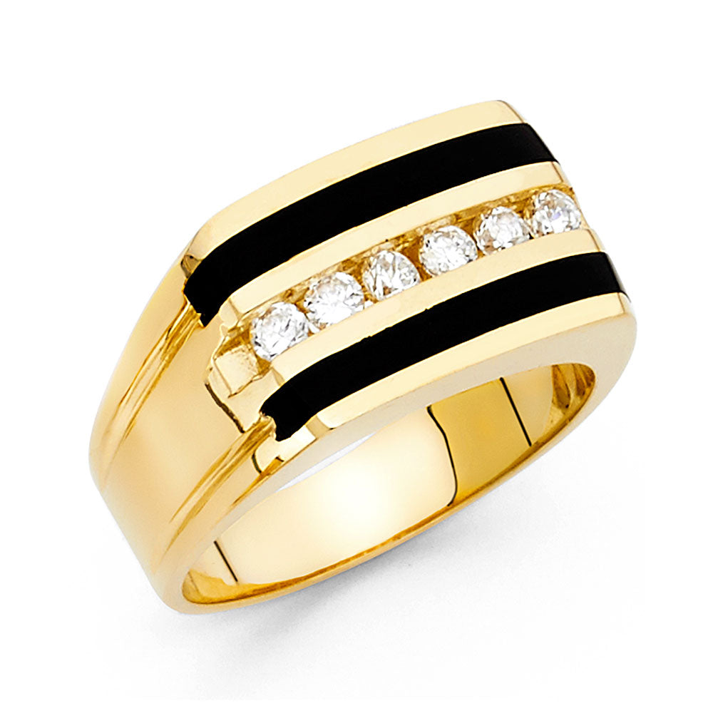 Men’s Onyx Rings - 14K Gold - RG1488