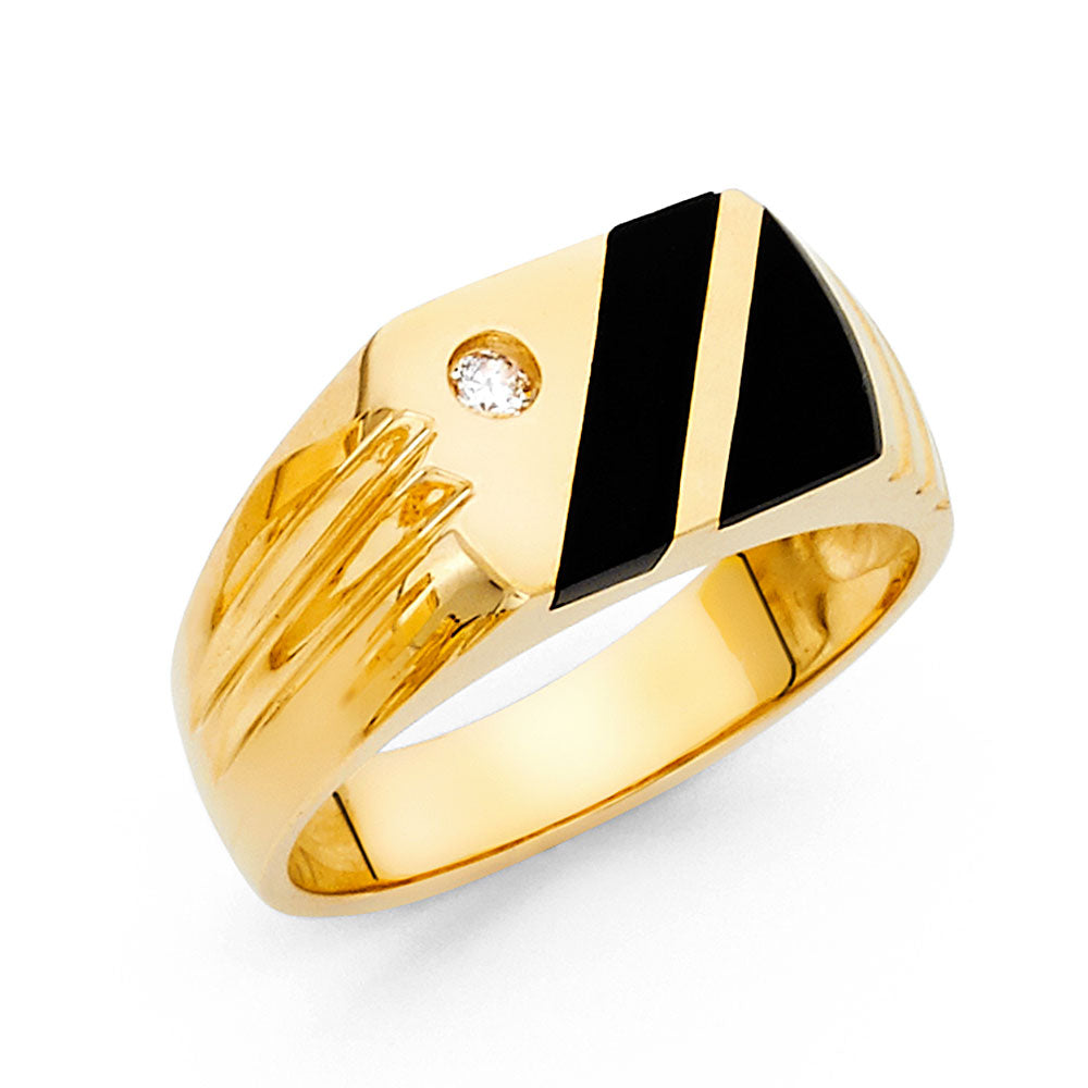 Men’s Onyx Rings - 14K Gold - RG1490