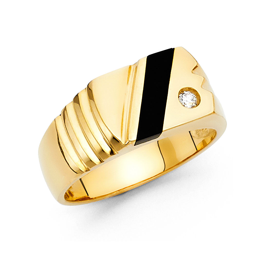 Men’s Onyx Rings - 14K Gold - RG1491