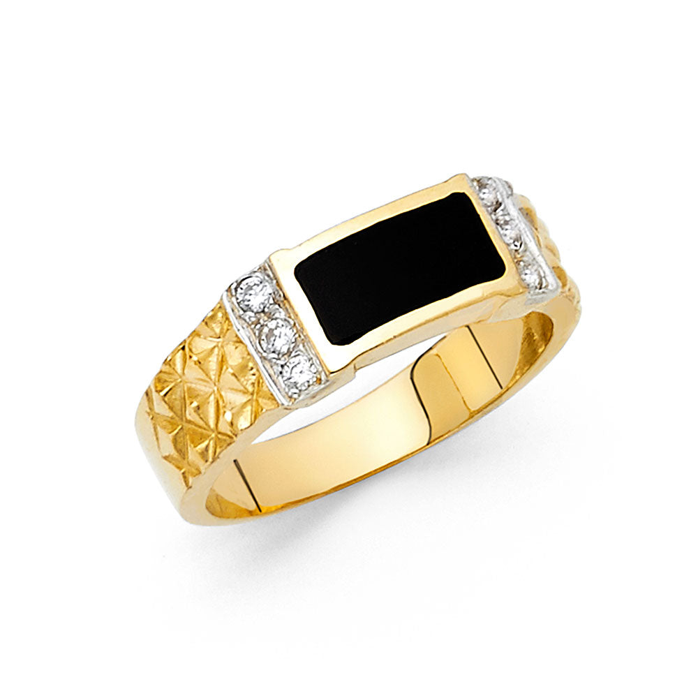 Men’s Onyx Rings - 14K Gold - RG1505