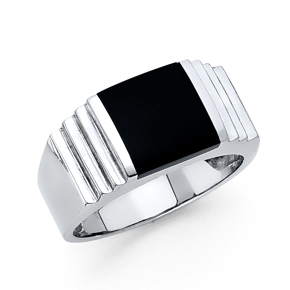Men’s Onyx Rings - 14K Gold - RG1512