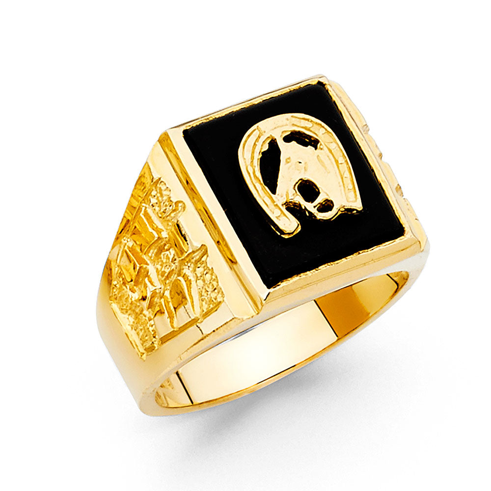Men’s Onyx Rings - 14K Gold - RG1519
