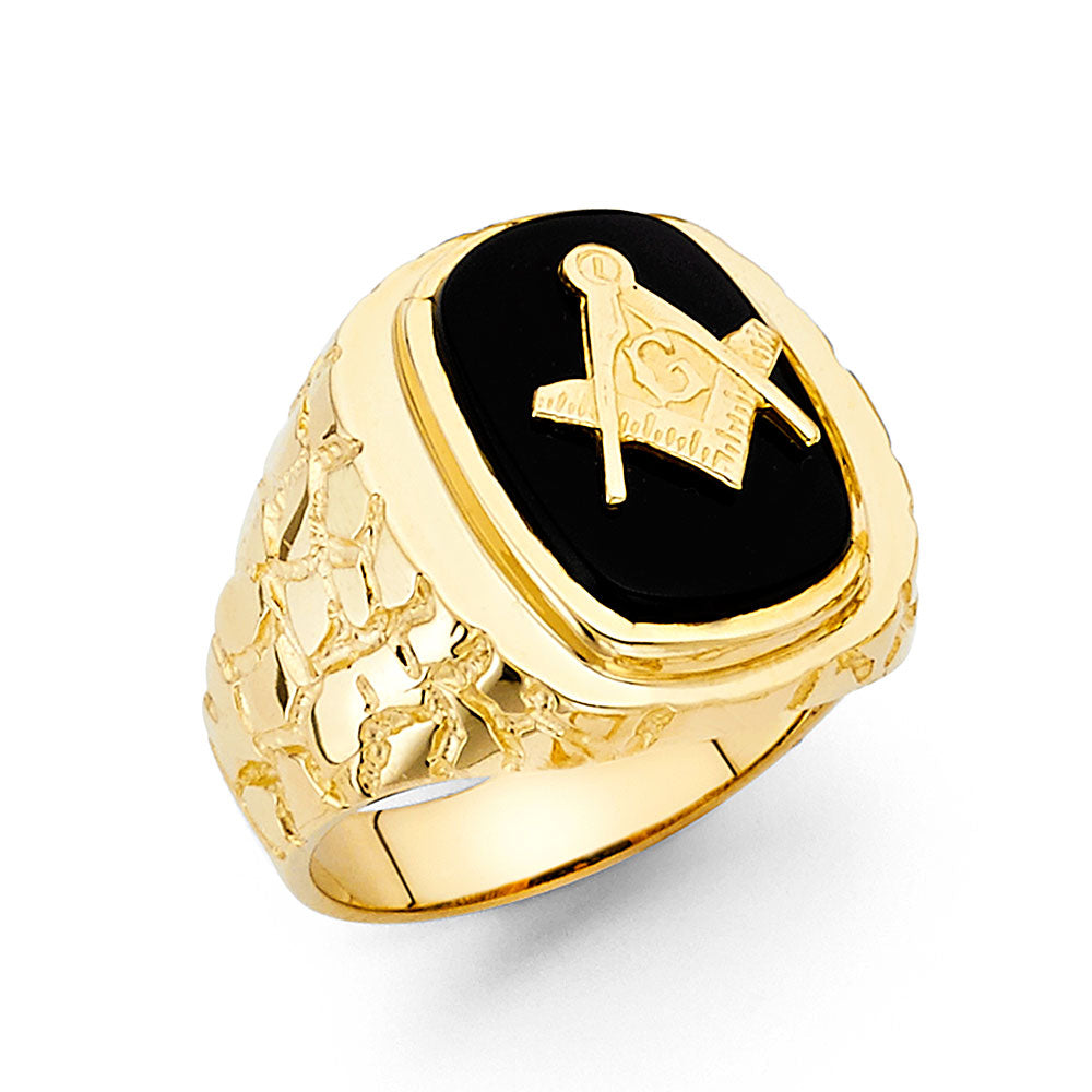 Men’s Onyx Rings - 14K Gold - RG1521