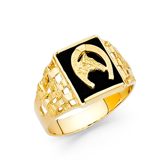 Men’s Onyx Rings - 14K Gold - RG1523
