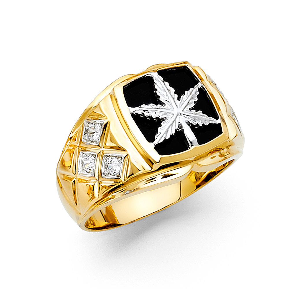 Men’s Onyx Rings - 14K Gold - RG1534