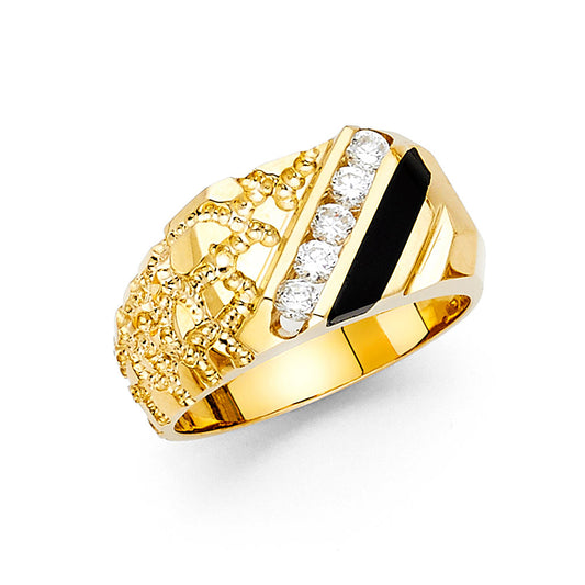 Men’s Onyx Rings - 14K Gold - RG1537