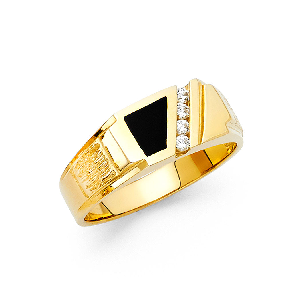 Men’s Onyx Rings - 14K Gold - RG1540