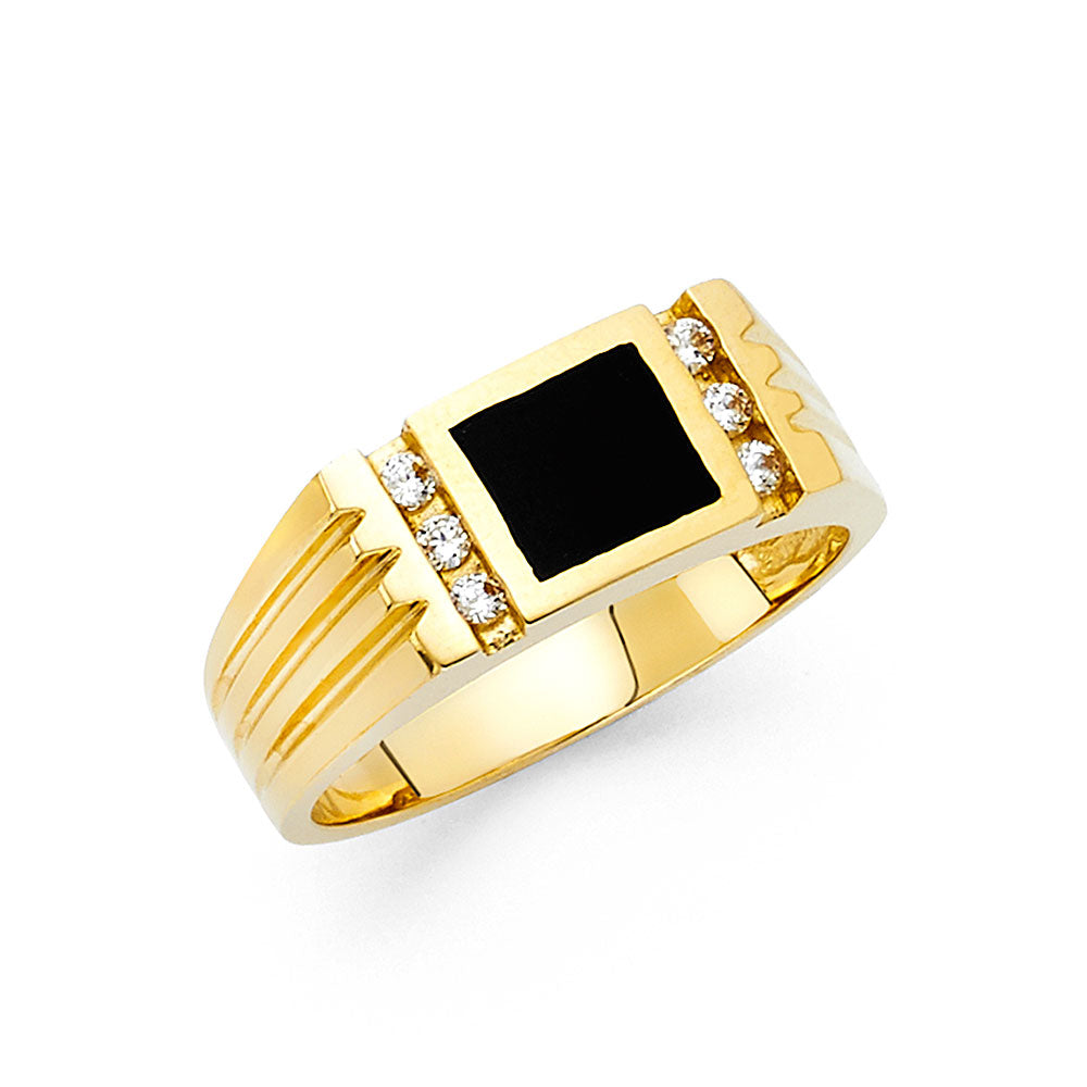 Men’s Onyx Rings - 14K Gold - RG1545