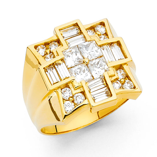 Men’s CZ Rings - 14K Gold - RG1546