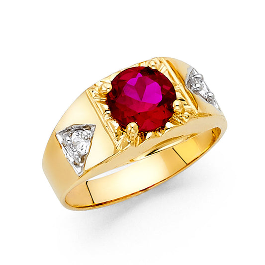 Men’s CZ Rings - 14K Gold - RG1597