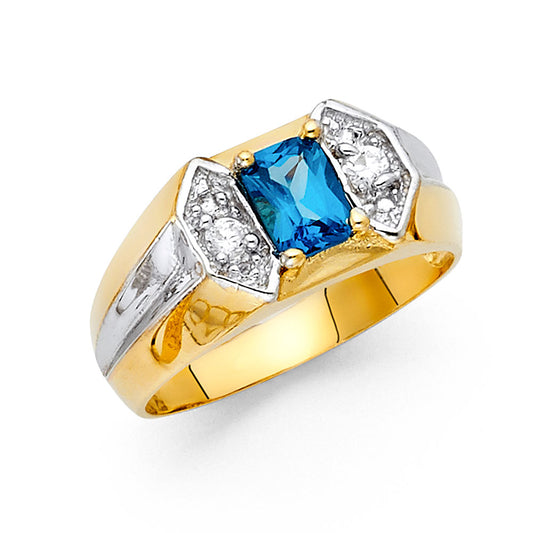 Men’s CZ Rings - 14K Gold - RG1598