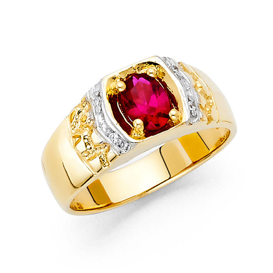 Men’s CZ Rings - 14K Gold - RG1601