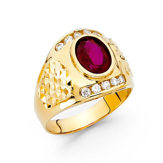 Men’s CZ Rings - 14K Gold - RG1606