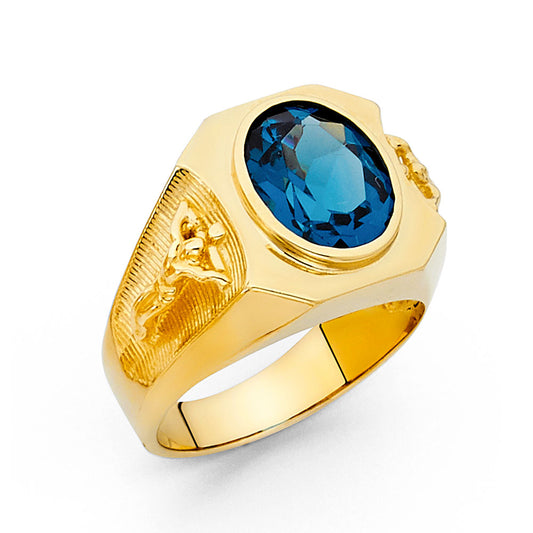 Men’s CZ Rings - 14K Gold - RG1609