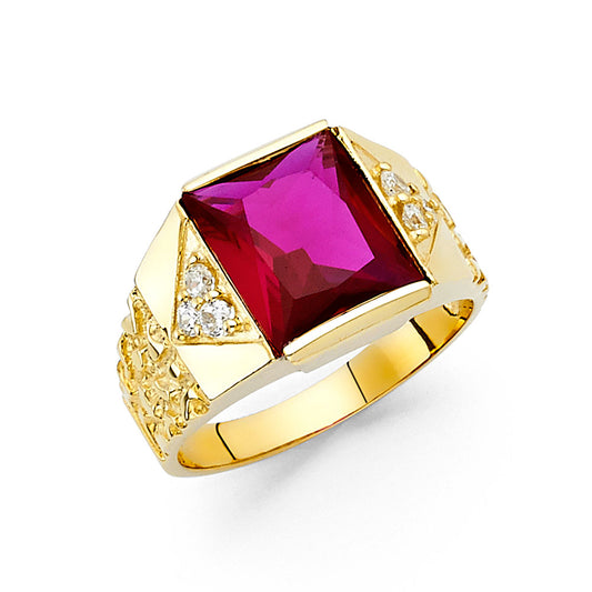 Men’s CZ Rings - 14K Gold - RG1625
