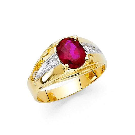 Men’s CZ Rings - 14K Gold - RG1632