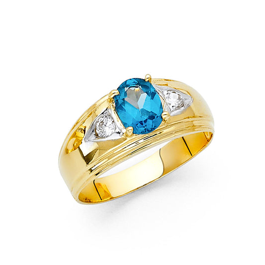 Men’s CZ Rings - 14K Gold - RG1633