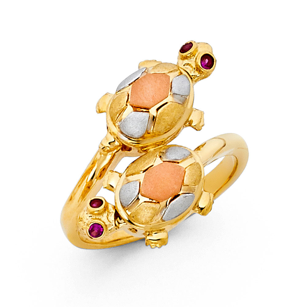 Fancy 3Color Rings - 14K Gold - RG1695