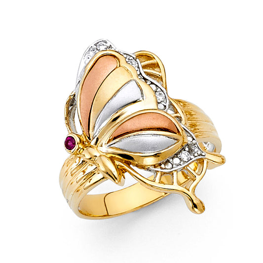 Fancy 3Color Rings - 14K Gold - RG1715