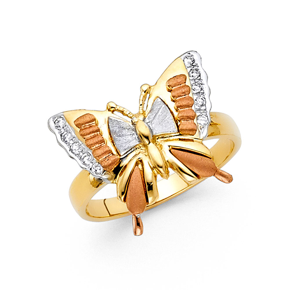 Fancy 3Color Rings - 14K Gold - RG1717