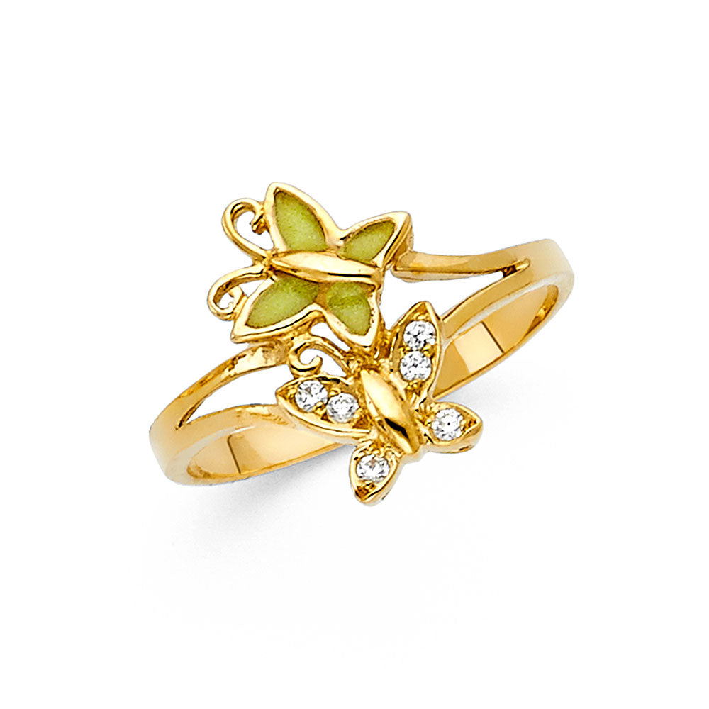 Fancy 3Color Rings - 14K Gold - RG1719