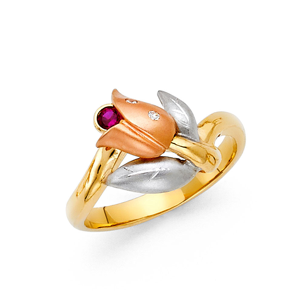 Fancy 3Color Rings - 14K Gold - RG1723