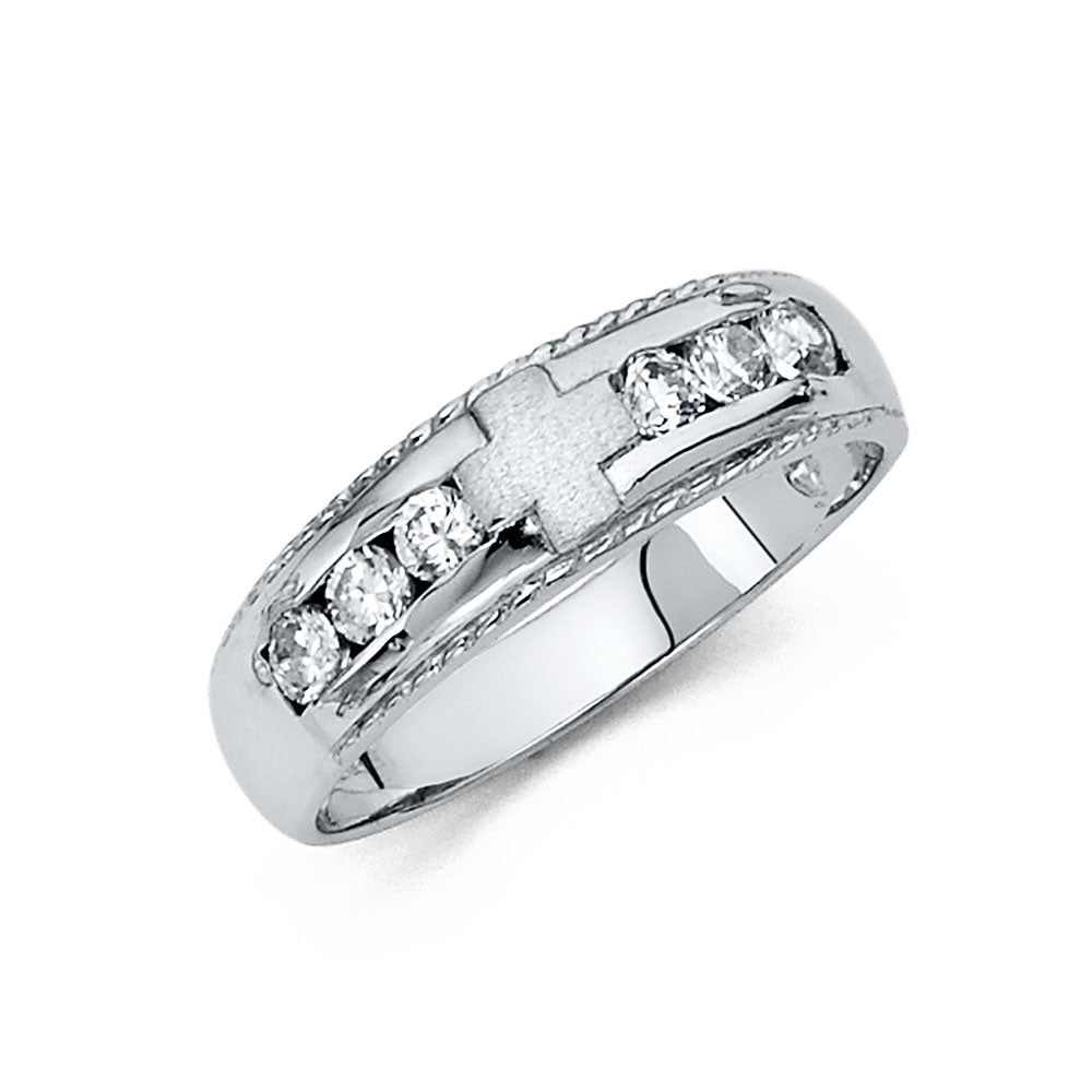 CZ Wedding Trio Sets - 14K - RG173
