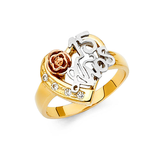 15 Años Rings - 14K Gold - RG1871