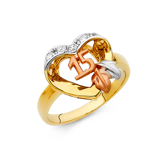 15 Años Rings - 14K Gold - RG1873
